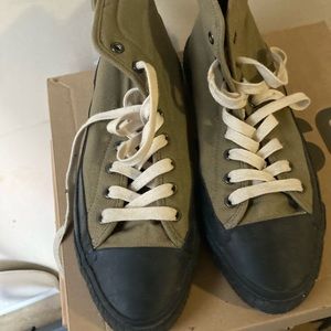 Zara canvas chuck Taylor style sneakers